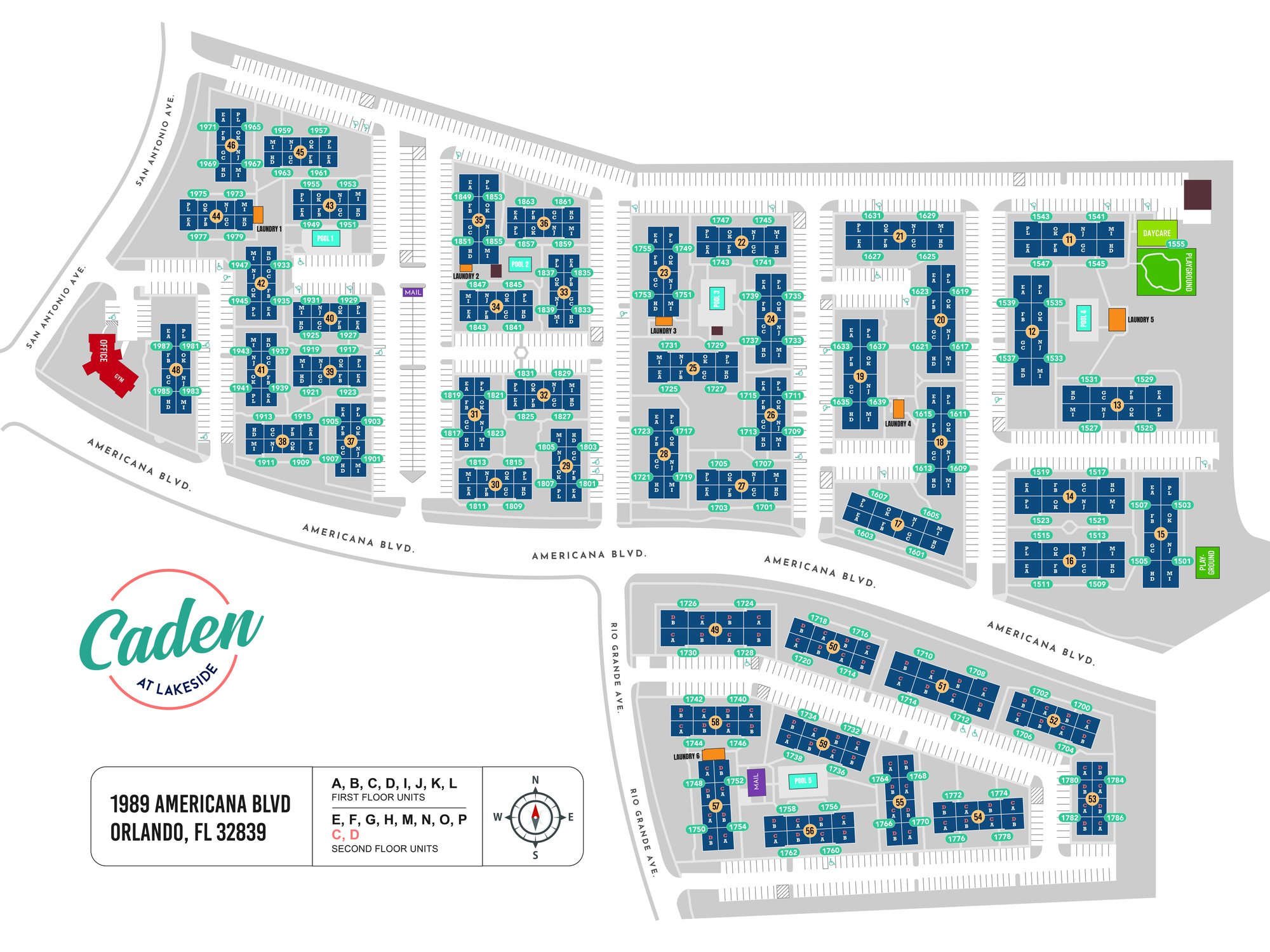 Community site map — Caden at Lakeside